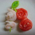 ありかん's cooksnap of when they made お弁当に彩り　カニカマでバラ.