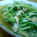 きみぽん♪'s cooksnap of when they made 水菜とエノキの煮浸し.
