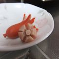 びんび❤'s cooksnap of when they made お花ウインナー☆キャラおかず☆.