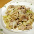 るるおか's cooksnap of when they made 豚バラとセロリ、ポロねぎの甘辛おかず.
