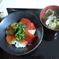 ももうふ's cooksnap of when they made 万能だし醤油でマグロの漬け丼.
