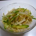 yukiはぴ's cooksnap of when they made 簡単☆もやしときゅうりの辛子醤油和え☆.