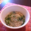 ｐｏｙｏｍｉ＊'s cooksnap of when they made マクロビ：玄米七草がゆ.