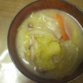 まみんちよ's cooksnap of when they made 野菜たっぷり☆豚汁風お味噌汁.