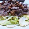 monchanママ's cooksnap of when they made 牛肉と春キャベツの蒸し焼きピリ辛胡麻だれ.