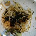 bluedrive's cooksnap of when they made おせちリメイク♪昆布巻き♪パスタ.