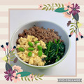 yukakobi☆'s cooksnap of when they made 忙しい日の簡単三色丼.