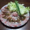 砂漠で鍋焼きうどん's cooksnap of when they made 鯛のカルパッチョ　いしり風味.