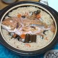ことまりっぺ's cooksnap of when they made 残った祝鯛でドカン！と土鍋鯛飯.