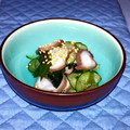 kururin18's cooksnap of when they made きゅうりとたこの柚子胡椒和え.