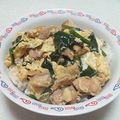 みどりぽんぽん's cooksnap of when they made ほうれん草の親子丼.