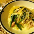 hosininaretara's cooksnap of when they made 生ハムとほうれん草のクリームパスタ.