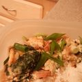 am10871's cooksnap of when they made ほうれん草の親子丼.