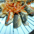 yhiroko's cooksnap of when they made 骨までいけちゃう♪あじの南蛮漬け.