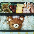 spring0529's cooksnap of when they made キャラ弁☆りらっくま弁当♪.