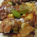 ｔｍｔｍｔｍ's cooksnap of when they made 豚肉の葱チーズ巻きBBQソース風.