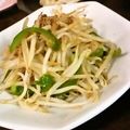うに１１８'s cooksnap of when they made もやしとピーマンのドレッシング炒め.
