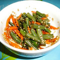＊Reiたん＊'s cooksnap of when they made にんじんといんげんのごま和え.