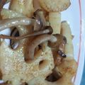 うめ３３'s cooksnap of when they made 蓮根としめじのバター炒め。カレー風味♪.