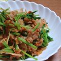 cafe-cafe's cooksnap of when they made 水菜＊豚キムチ.