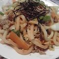 時花菜's cooksnap of when they made ほっこり卵ＤＥ焼きうどん♫♬.