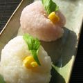ｍａｒしゃん's cooksnap of when they made なんちゃって和菓子　～寒椿おにぎり.
