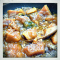 Driftwood's cooksnap of when they made かぼちゃと豚挽肉の煮物.