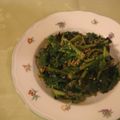 ローズレース's cooksnap of when they made かき菜(or菜花)のゴマ油炒め.
