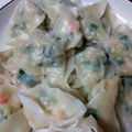 カナリア's cooksnap of when they made もちもち・ぷりぷり【エビの水餃子】.