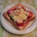 オレンジリング's cooksnap of when they made ピザ風☆野菜ＯＰＴトースト♪.