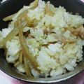 riaelephan's cooksnap of when they made 照りマヨ鶏ゴボウの混ぜご飯.
