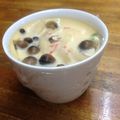 しかかよ's cooksnap of when they made カニカマときのこの茶碗蒸し　レンジでチン.