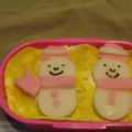 mi*co's cooksnap of when they made ゆきんこシスターズ　キャラ弁.