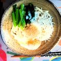 仁実＊'s cooksnap of when they made 温玉しらすおろし☆ぶっかけうどん♪.