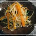 さきのレポ's cooksnap of when they made もやし＆ほうれん草の白ごまラー油ナムル.