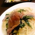うに１１８'s cooksnap of when they made 生ハムとちぢみほうれん草のクリームパスタ.