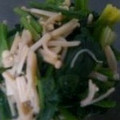 akilala's cooksnap of when they made 和えるだけ～！なめ茸とほうれん草の和え物.
