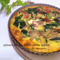 katsumi789's cooksnap of when they made ほうれん草とベーコンときのこのキッシュ♪.