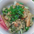 さおぴーや☆'s cooksnap of when they made 春菊とさつま揚げのすき焼き風卵とじ丼✿.