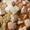 きゃろぽて's cooksnap of when they made むね肉やわらかしっとり味噌鶏鍋白菜豆腐.