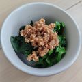 さんごりあす's cooksnap of when they made めんつゆdeほうれん草のごま和え.