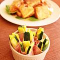 Tomron's cooksnap of when they made オードブルに♪ズッキーニひとくちハム巻♡.