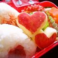 青空レモン's cooksnap of when they made ハートのりんごちゃん❤　キャラ弁.