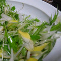 kotopanda's cooksnap of when they made ☆簡単☆水菜とネギの褒められサラダ☆.
