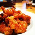 yokomizo's cooksnap of when they made 塩からあげのスイートチリマヨソース和え♪.
