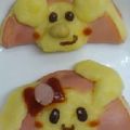 にゃん子っち's cooksnap of when they made ＊ハムおさるさん＊.
