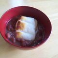 さりっぺ's cooksnap of when they made 三温糖で★はじめてでも本格的なおしるこ.