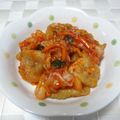 うまうま・らぶ's cooksnap of when they made つまみに鶏皮キムチ.