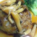 ☆ぱみゅ☆'s cooksnap of when they made きのこあん♪れんこんハンバーグ.