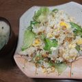 よちりん's cooksnap of when they made ＊簡単♪納豆レタス炒飯＊.